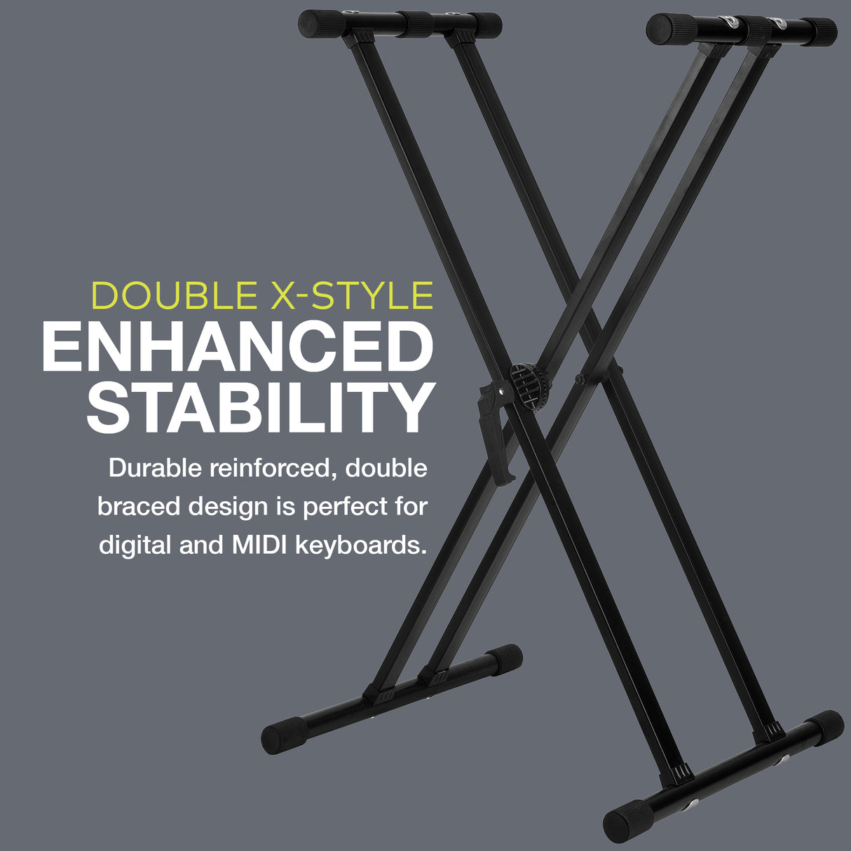 Knox Gear Adjustable Double X Keyboard Stand