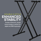Knox Gear Adjustable Double X Keyboard Stand