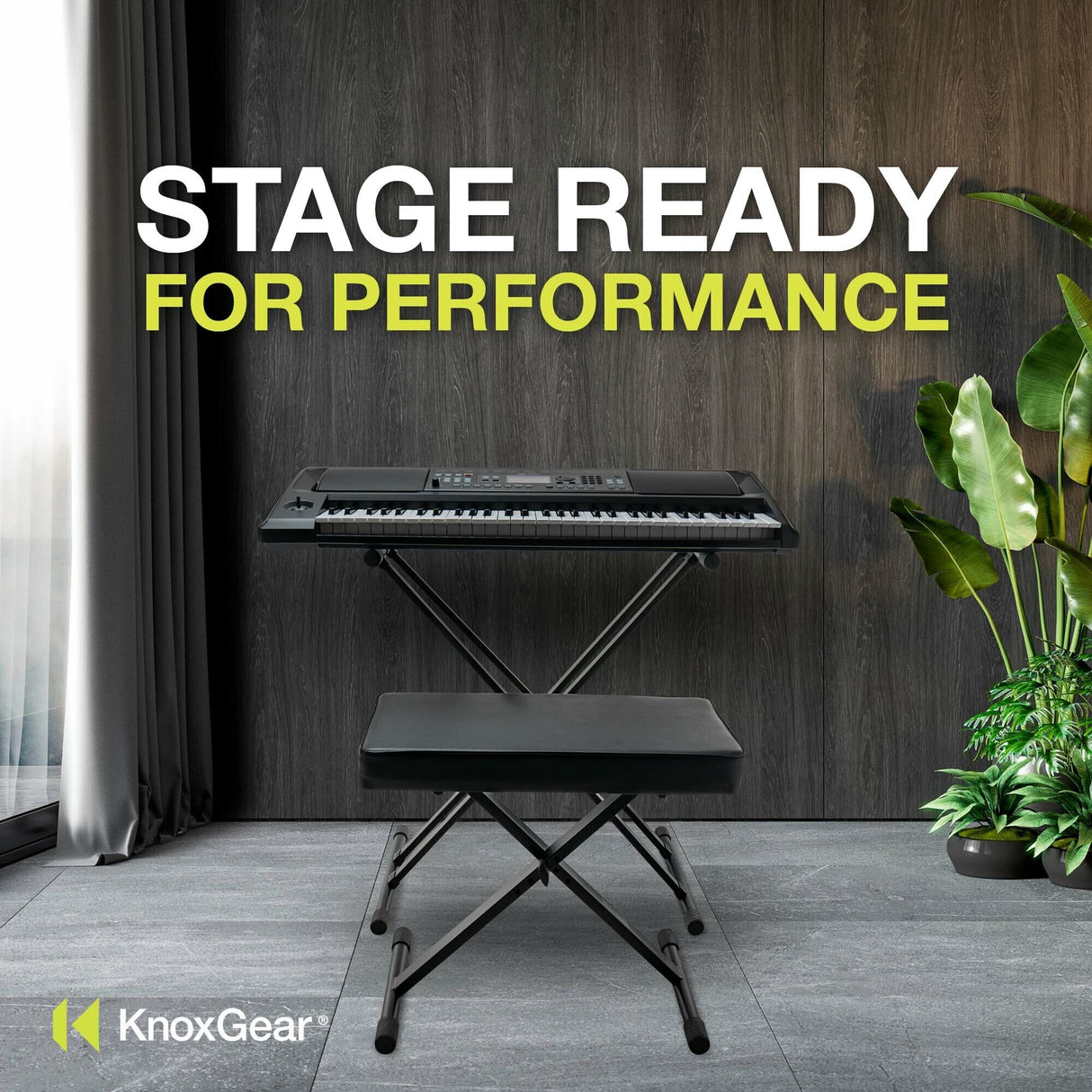 Knox Gear Adjustable Double X Keyboard Stand