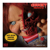 Mezco Toyz Child's Play 3 Talking Pizza Face Chucky 15-Inch Action Figure
