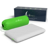 Umiboo by Focus Thin 2.5-Inch Memory Foam Pillow for Stomach and Back Sleepers (White)