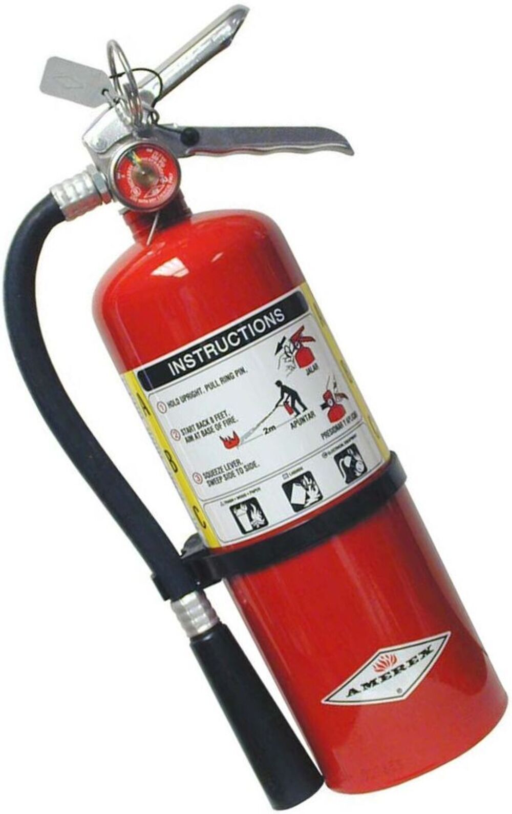 Amerex B402, 5 lb. ABC Dry Chemical Fire Extinguisher, with Wall Bracket