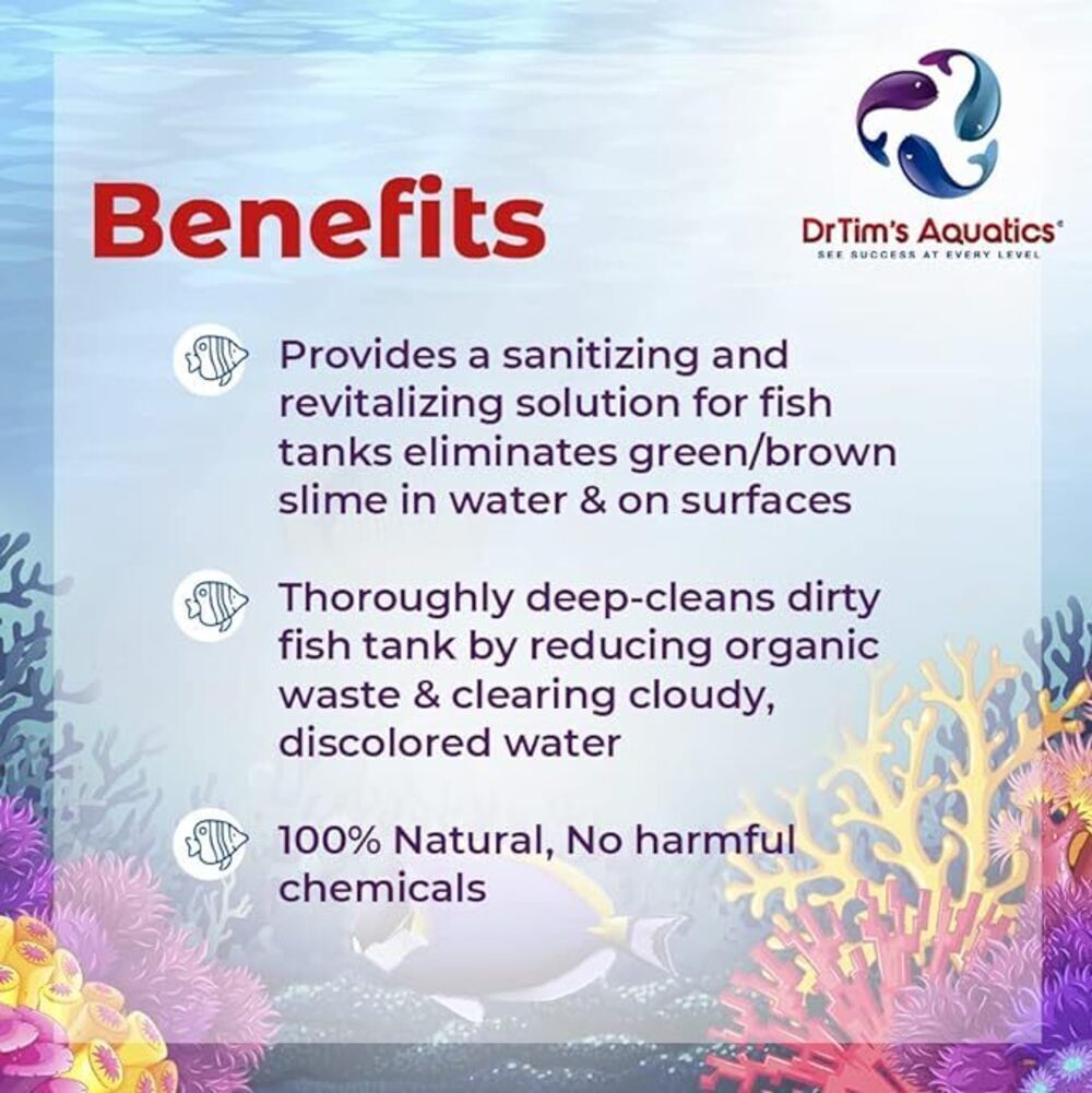 DrTim Natural Fish Tank Sanitizer & Revitalizer Conditioner Solution 16oz
