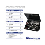 Montezuma XL450G 36 x 17 inch Triangle Toolbox (Steel, Textured Light Gray)