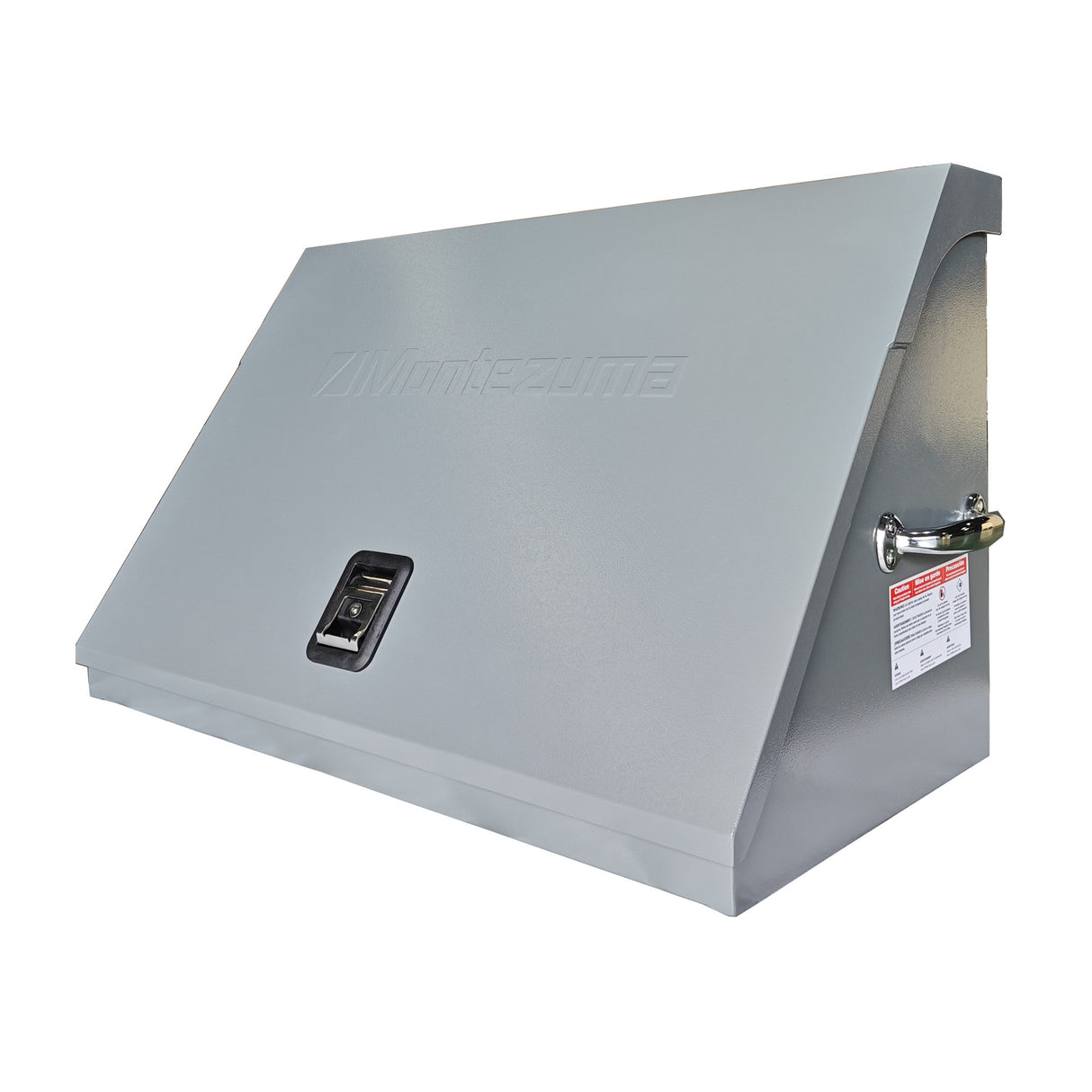 Montezuma XL450G 36 x 17 inch Triangle Toolbox (Steel, Textured Light Gray)