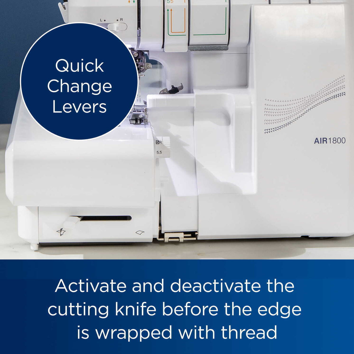 Brother AIR1800 Air Serger Sewing Machine with Air Threading Technology