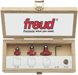 Freud 89-100: 3 Piece Round Over/Beading Bit Sets (1/4in Shank)