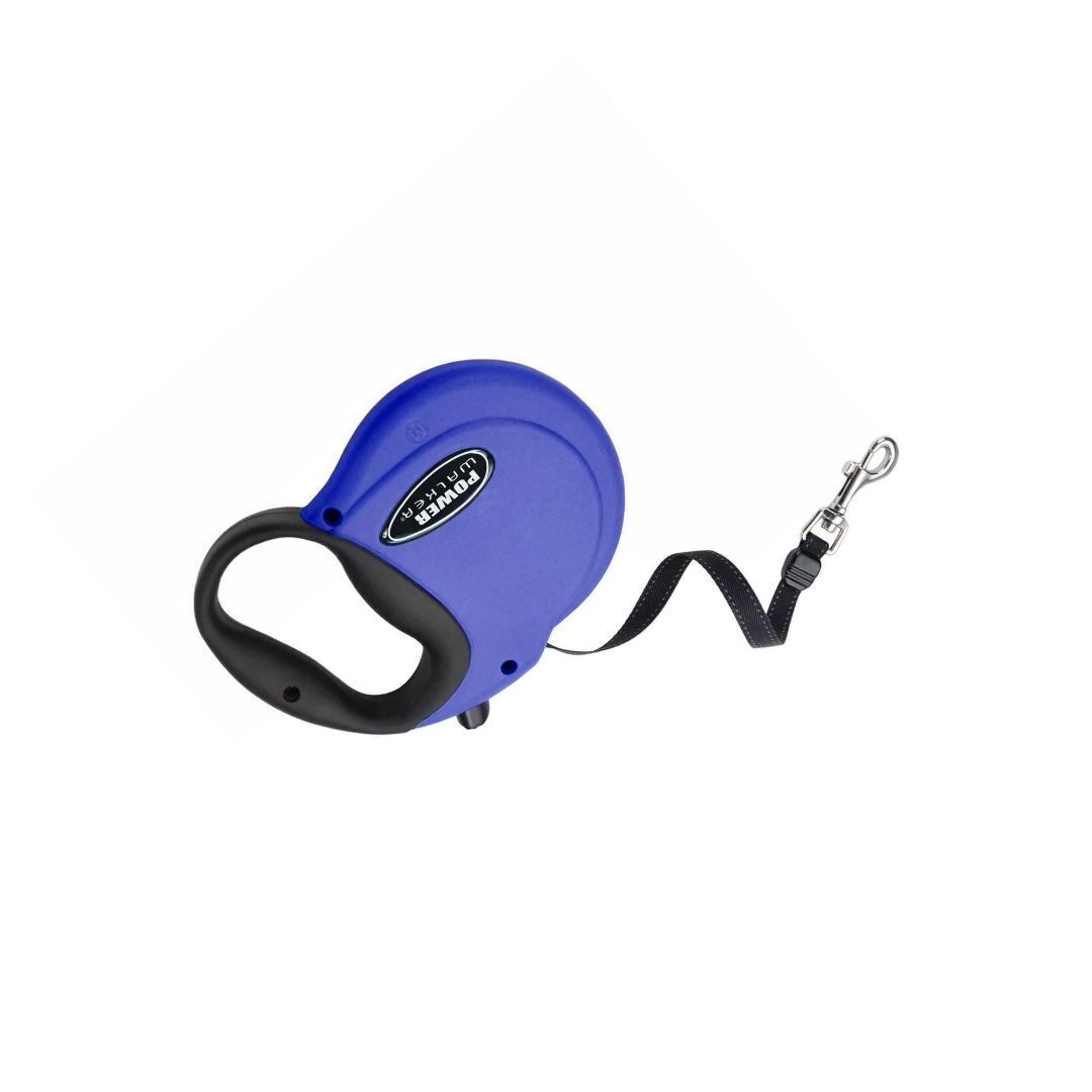 Coastal Pet Power Walker Dog Retractable Leash- Blue - Medium