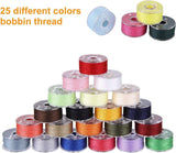 BHSKJSZ Assorted Colors Pre-Wound Bobbins and Sewing Thread Set with Case