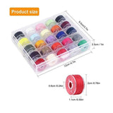 BHSKJSZ Assorted Colors Pre-Wound Bobbins and Sewing Thread Set with Case