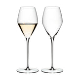 Riedel Veloce Sauvignon Blanc Glasses 4-Pack with Pourer & Polishing Clothes