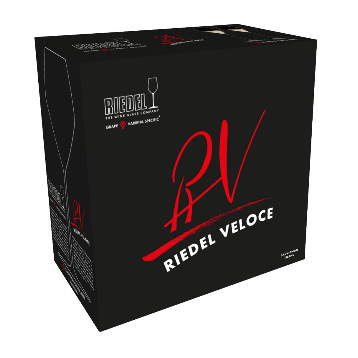 Riedel Veloce Sauvignon Blanc Glasses 4-Pack with Pourer & Polishing Clothes