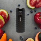 Primula Hamilton Water Bottle Single Serve Double Wall, 12 oz, Black