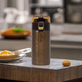 Primula Hamilton Water Bottle Single Serve Double Wall, 12 oz, Brown