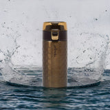Primula Hamilton Water Bottle Single Serve Double Wall, 12 oz, Brown