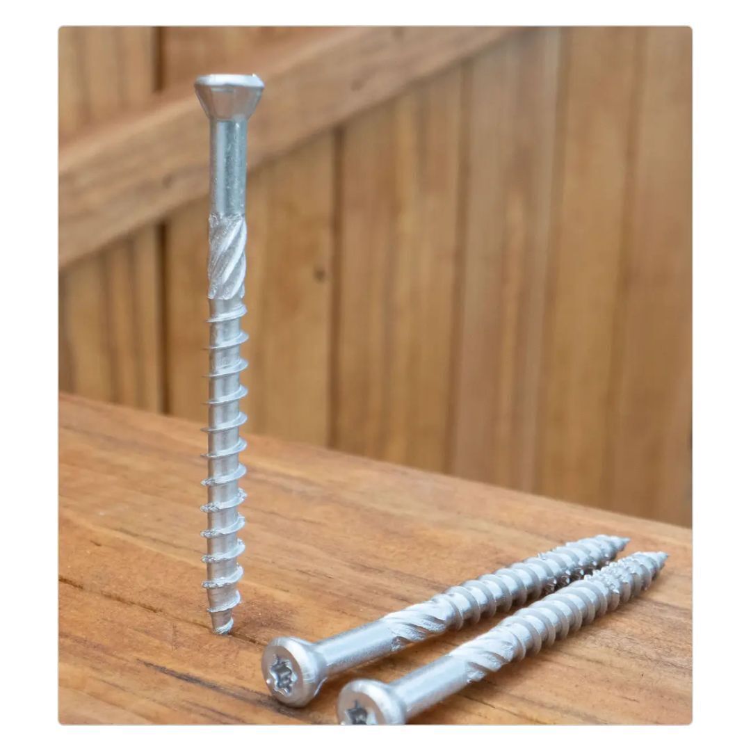 Power Pro Trim Screws, All Purpose Wood Bronze, 5lb Tub, 655 pcs