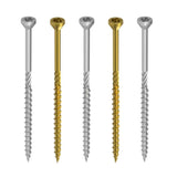Power Pro Trim Screws, All Purpose Wood Bronze, 5lb Tub, 655 pcs