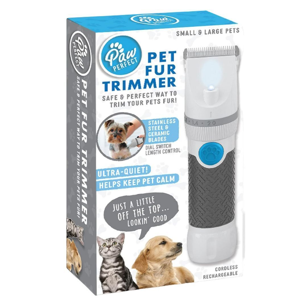 Bell+Howell PawPerfect Pet Fur and Hair Trimmer Dog Hair Clippers with Blades