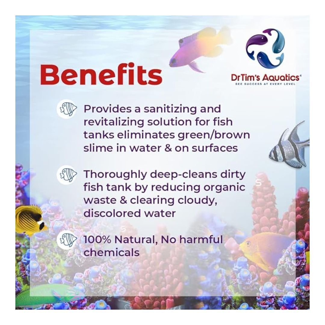 DrTim Aquatics Natural Fish Tank Sanitizer and Revitalizer Conditioner 8oz