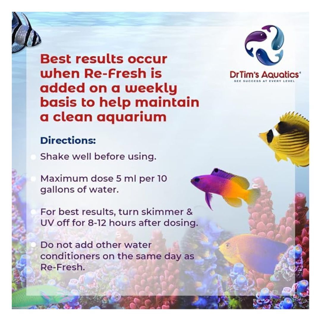 DrTim Aquatics Natural Fish Tank Sanitizer and Revitalizer Conditioner 8oz