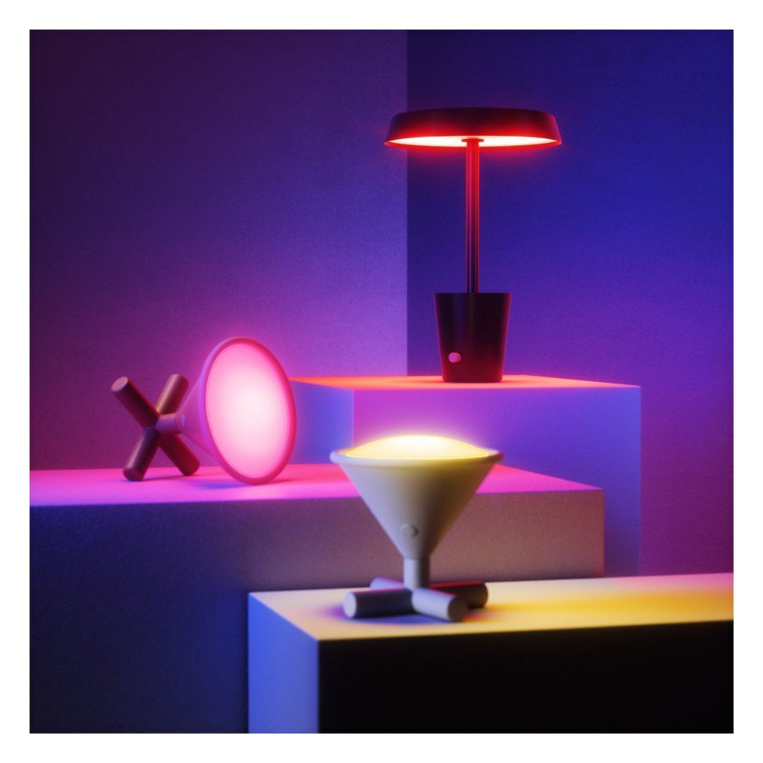 CUP LAMP  BLACK