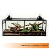 Zilla QuickBuild Terrarium, Sleek Glass Reptile Habitat 48x18x18
