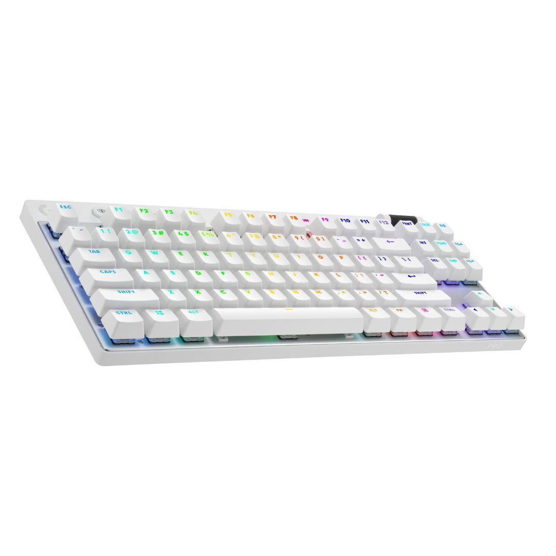Logitech G PRO X TKL Lightspeed Wireless Gaming Keyboard, Tactile White