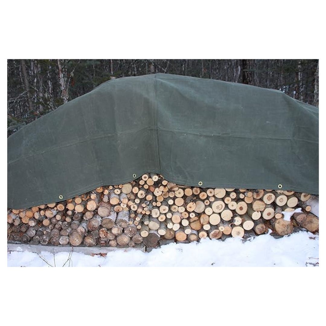 Dry Top 60810 Canvas Tarp, 8x10 Feet, Olive Green Drab