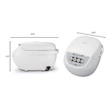 Tiger Microcomputer Controlled Rice Cooker/Warmer (5.5 Cups, White)