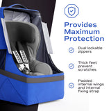 Koah Car Seat Backpack for Air Travel - Portable and Waterproof Design (Dark Blue)