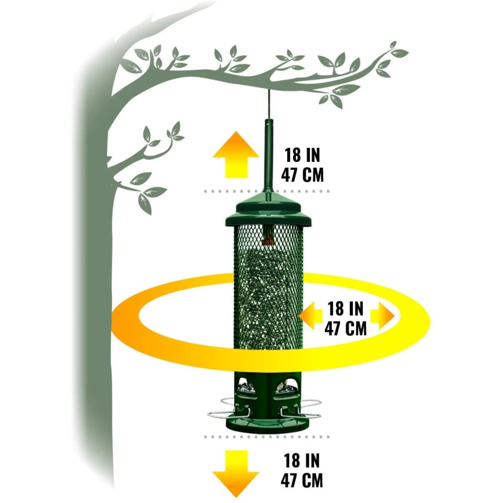 Brome Squirrel Buster Legacy Squirrel-Proof Bird Feeder with 4 Metal Perches