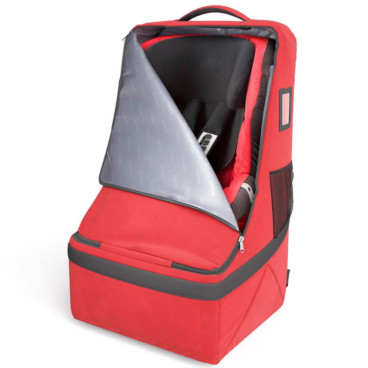 Car seat Backpack for air travel Car seat travel bag (Red)