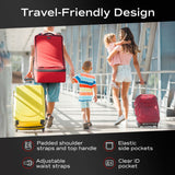 Car seat Backpack for air travel Car seat travel bag (Red)