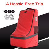 Car seat Backpack for air travel Car seat travel bag (Red)