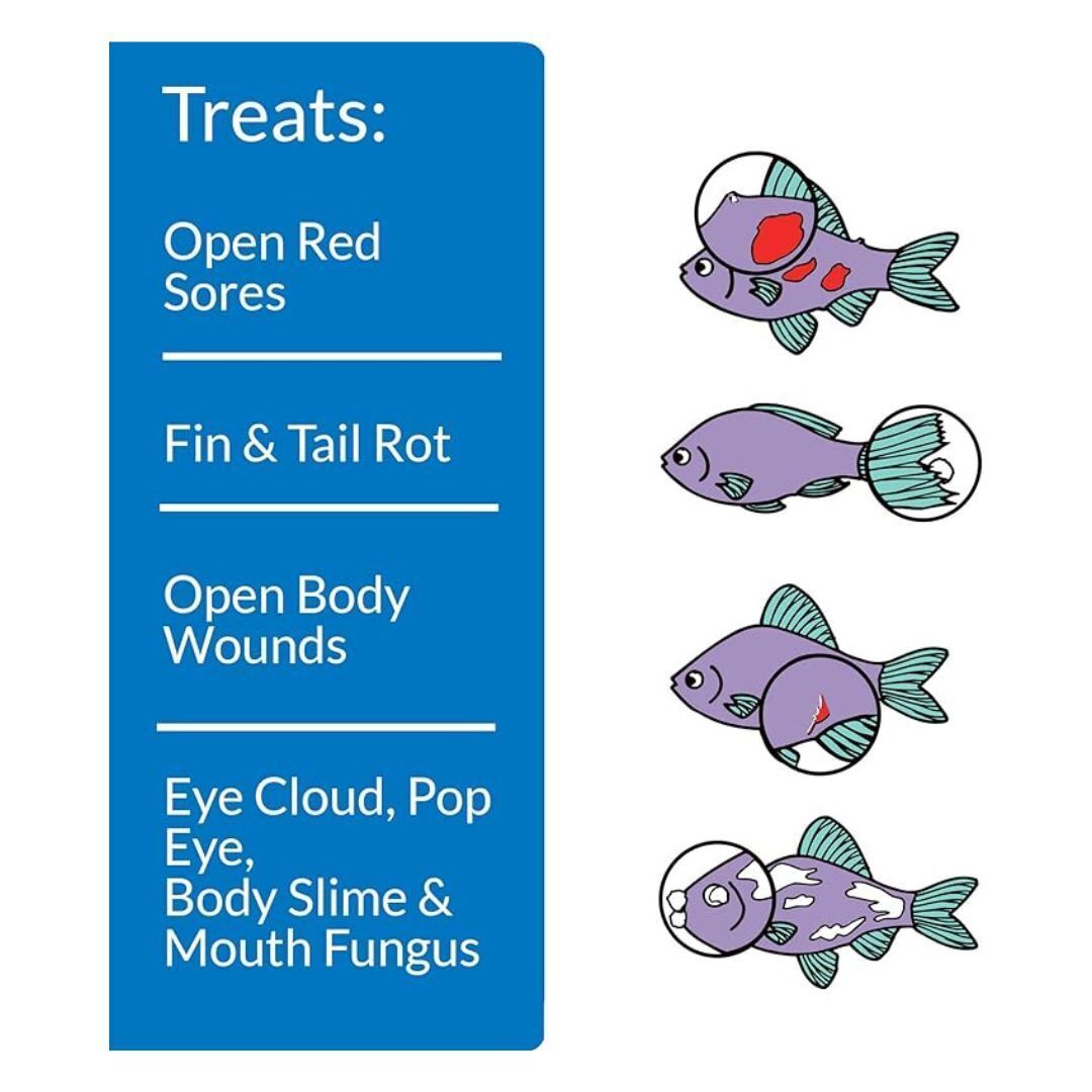 API MELAFIX Freshwater Fish Bacterial Infection Remedy 64-Ounce Bottle