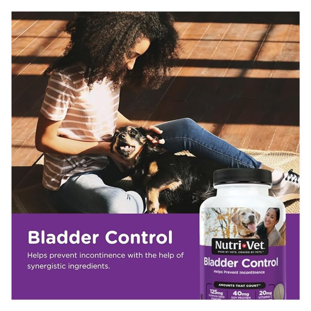 Nutri-Vet Bladder Control Supplement for Dogs 90 Chewable Tablets
