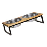 Loving Pets 1 Qt Wooden Top Diner Natural