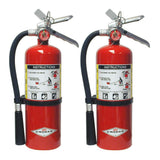 Amerex B402 5lb. ABC Dry Chemical Class Fire Extinguisher with Bracket (2-Pack)