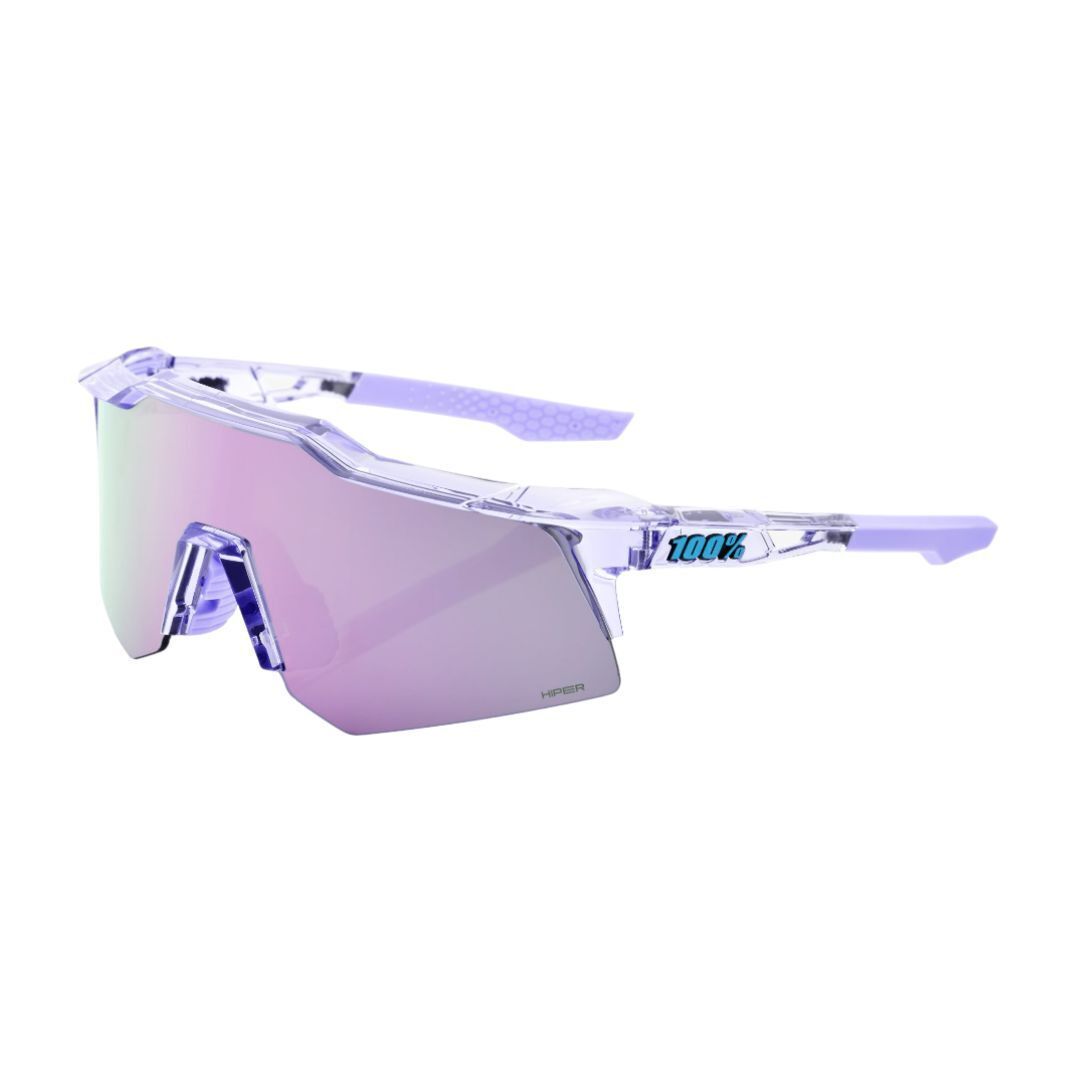 100% SPEEDCRAFT XS - Polished Translucent Lavender - HiPER Lavender Mirror Lens