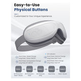 BOB AND BRAD Eye Massager, EyeOasis 2 - Heated Eye Massager (White)