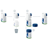 Jura Phosphate-Free Milk System Cleaner Mini-Tabs (90g Bottle, Off-White)