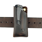 VIPERADE PJ11 Leather EDC Pocket Slip for Folding Knife, Mini Knife/Flashlight/Multitool