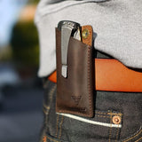 VIPERADE PJ11 Leather EDC Pocket Slip for Folding Knife, Mini Knife/Flashlight/Multitool