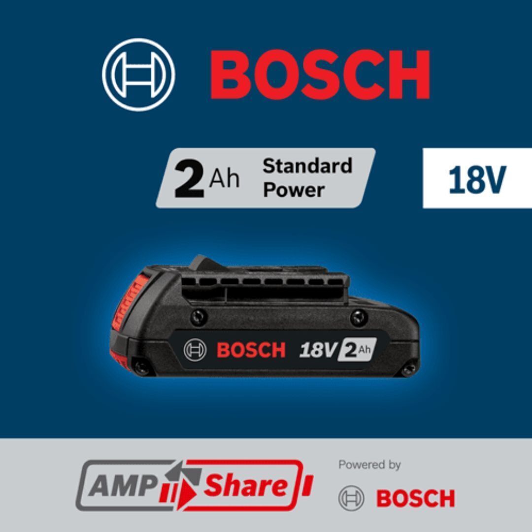 Bosch 18V Lithium-Ion SlimPack Battery (2.0 Ah) - 2 Pack Bundle