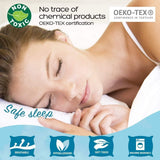 Dreamzie Standard 20x26 Inch White Adjustable Pillow 2 Pack with Storing Bag