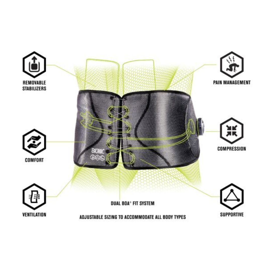 DONJOY PERFORMANCE Bionic Reel-Adjust Boa Fit System Back Brace