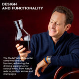 Riedel Veloce Decantes Bundle with Large Microfiber Polishing Cloth Bundle