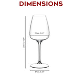Riedel Grape White Wine or Spritz Glass (Set of 4) with Cloth and Wine Pourer