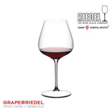 Riedel Grape Pinot Noir, Wine Glass (4) with Cloth and Wine Pourer Bundle