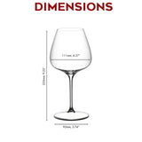 Riedel Grape Pinot Noir, Wine Glass (4) with Cloth and Wine Pourer Bundle